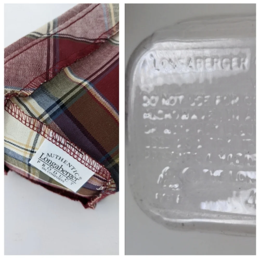 Longaberger Small Comforts Basket with Liner & Protector 2002 VTG